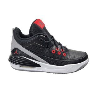 Air Jordan Max Aura 5 Sz 7Y Basketball Shoes DZ4352-061 Black White Red
